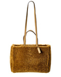 Jacquemus Le Cabas Neve Large Wool & Leather Tote Green ONE SIZE