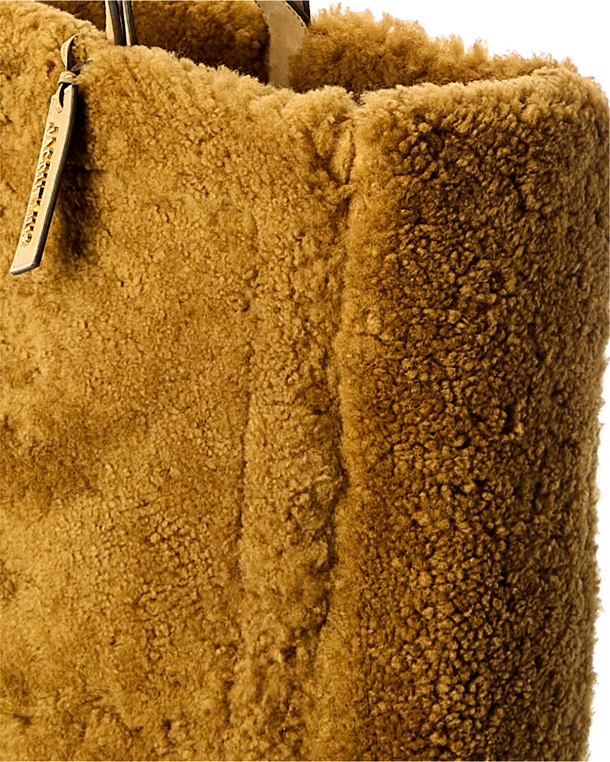 Jacquemus Le Cabas Neve Large Wool & Leather Tote