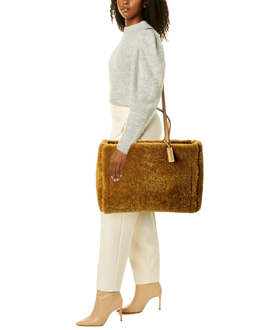 Jacquemus Le Cabas Neve Large Wool & Leather Tote