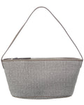 Brunello Cucinelli Woven & Leather Shoulder Bag