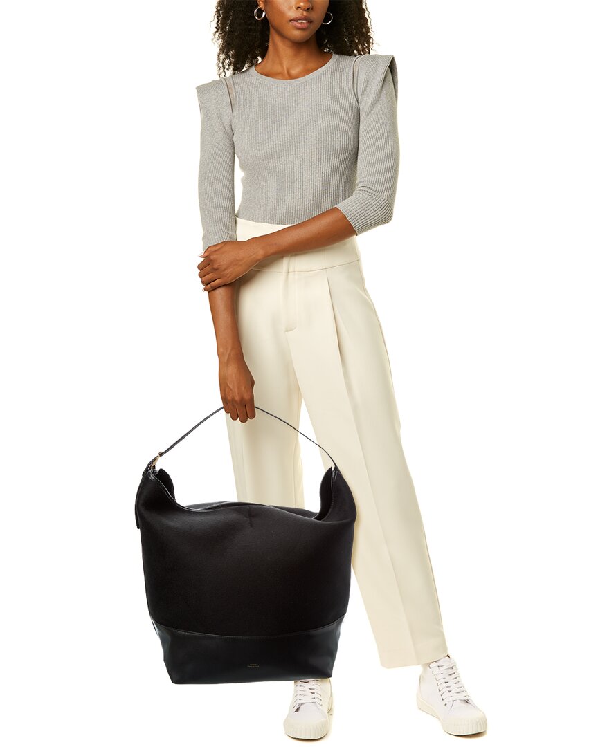 Toteme Wool & Leather Tote