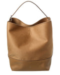 Toteme Wool & Leather Tote Brown Multi ONE SIZE
