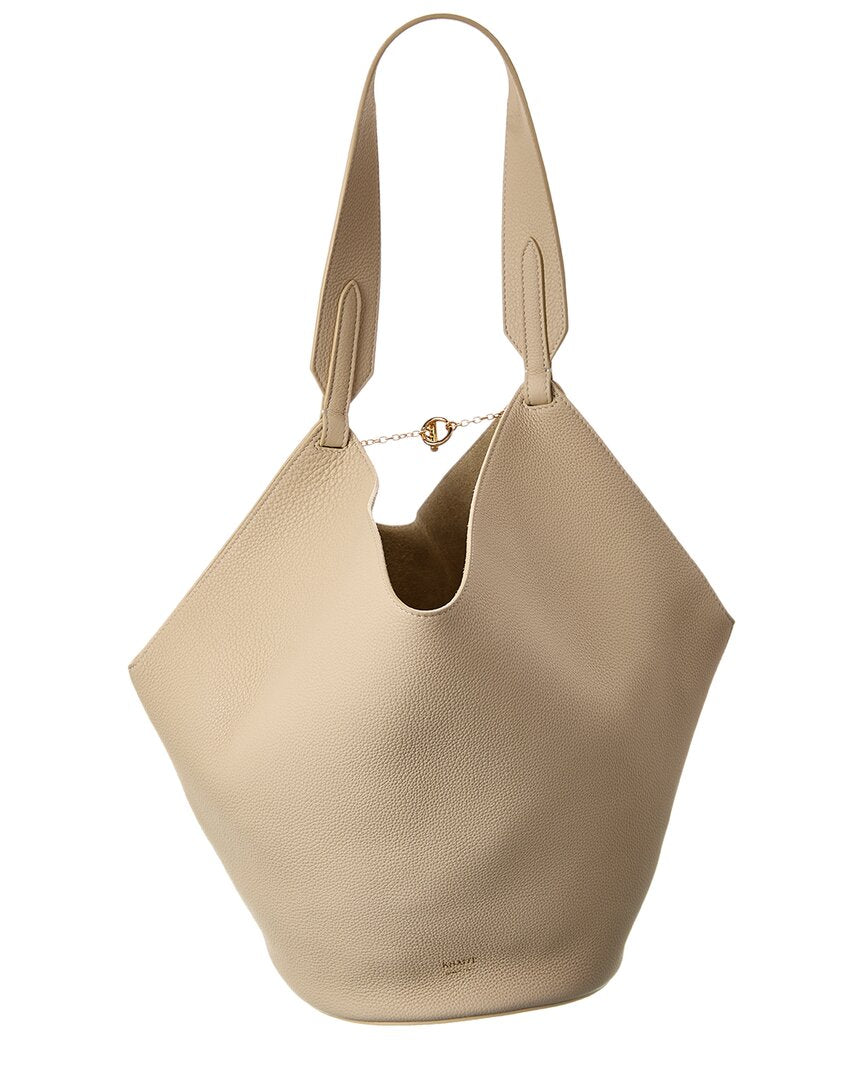 Khaite Lotus Small Leather Tote