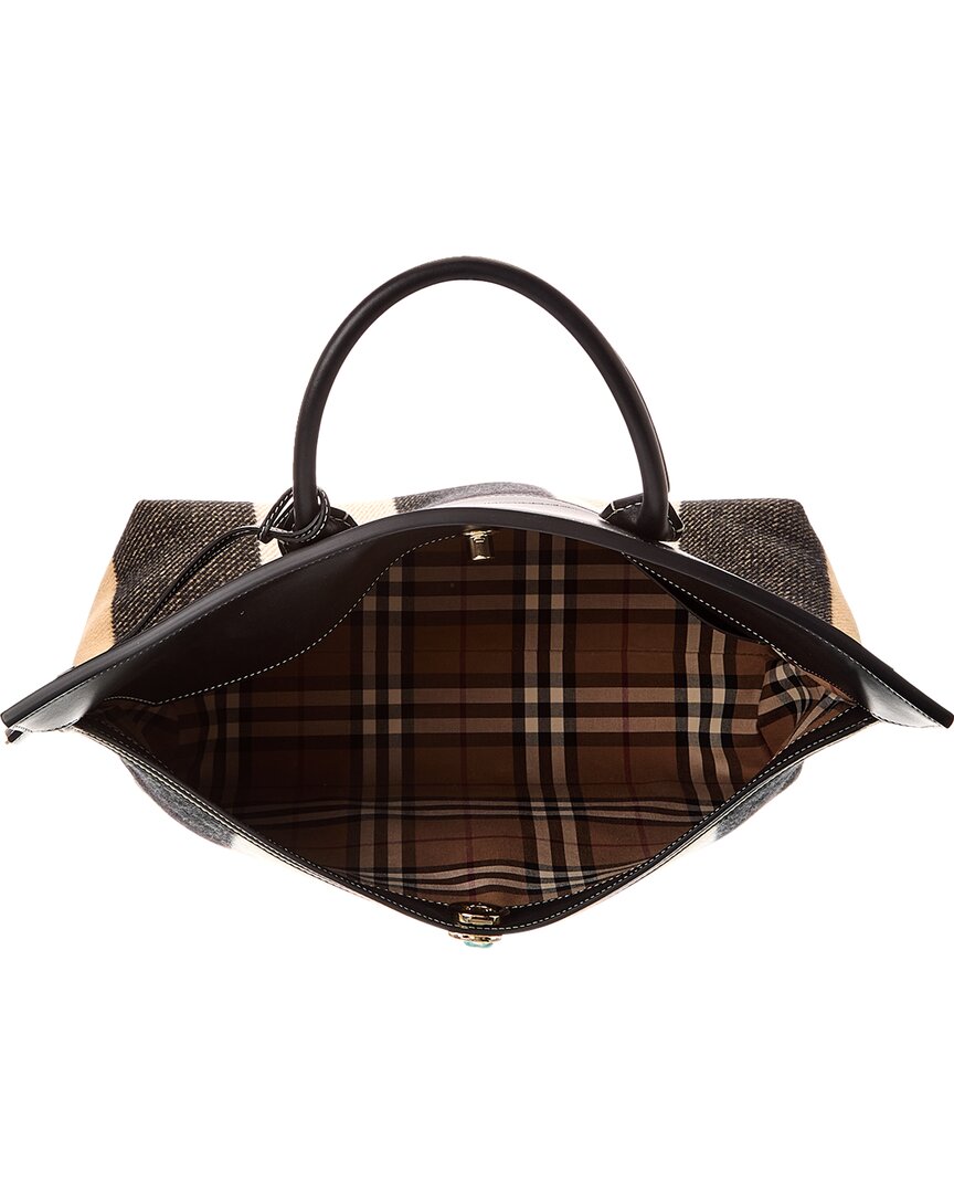 Burberry Society Vintage Check Tote (Authentic  )