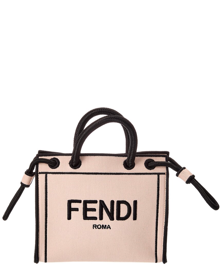 Fendi Roma Mini Canvas Tote (Authentic  )