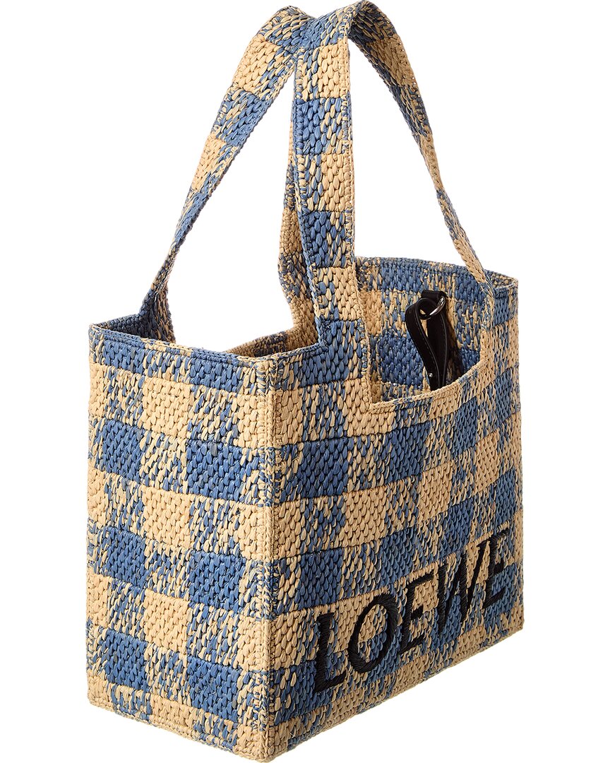 Loewe Font Raffia Tote