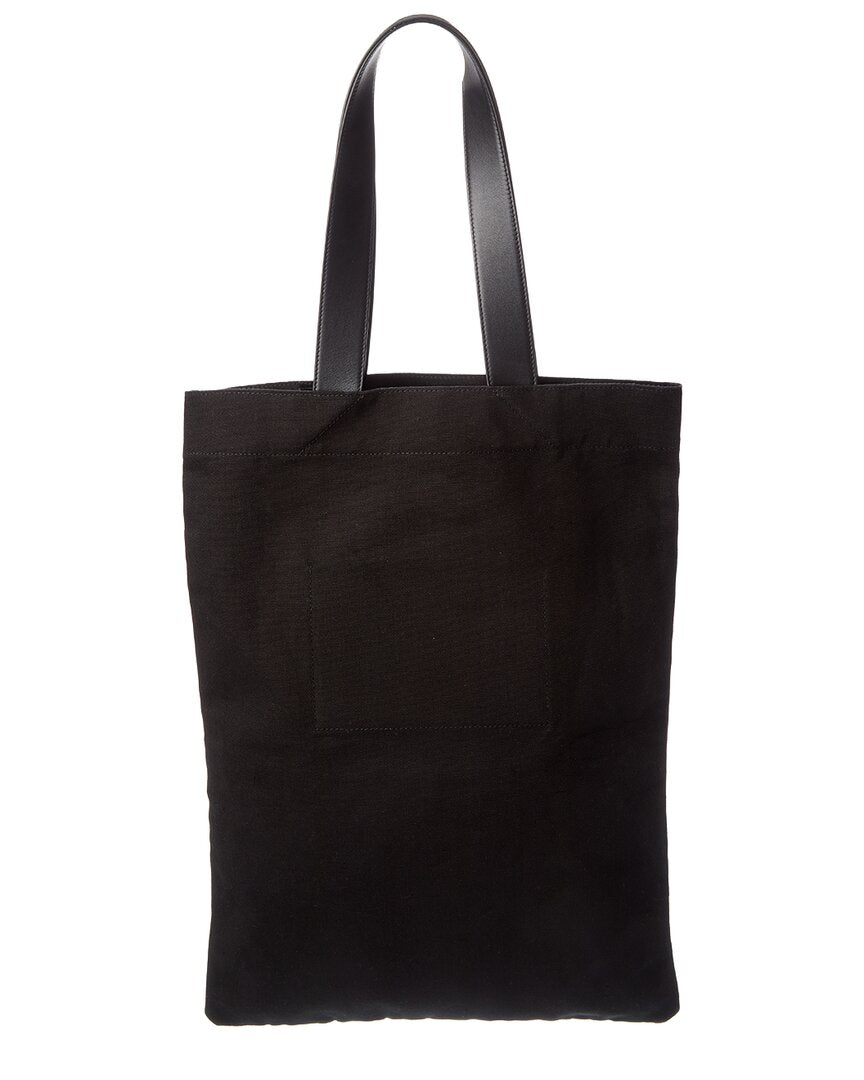 Jil Sander Large Canvas & Leather Tote