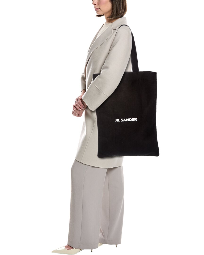 Jil Sander Large Canvas & Leather Tote
