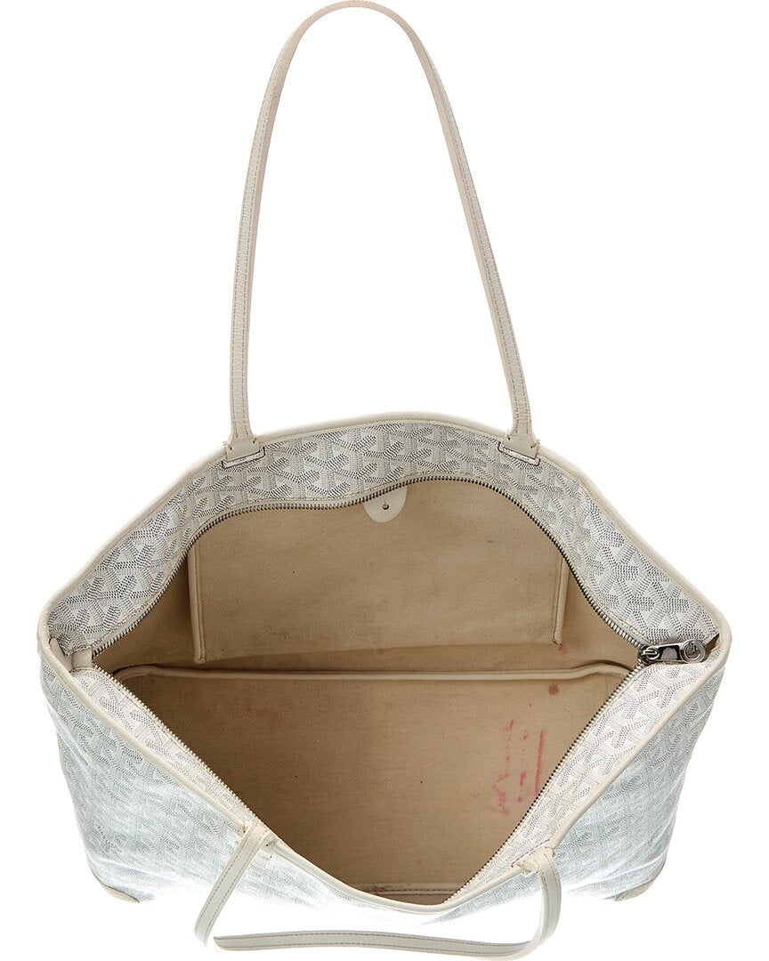 Goyard White Goyardine Coated Canvas Artois Mm (Authentic  )