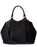 Gucci Black Gg Canvas Large Sukey Tote (Authentic  )