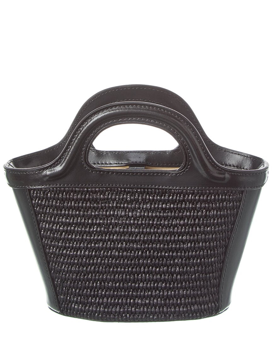 Marni Tropicalia Micro Leather-Trim Tote