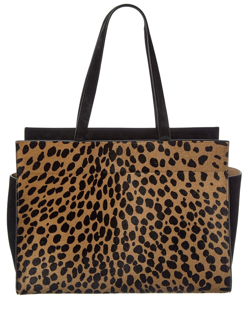 Khaite Simona Haircalf & Leather Tote