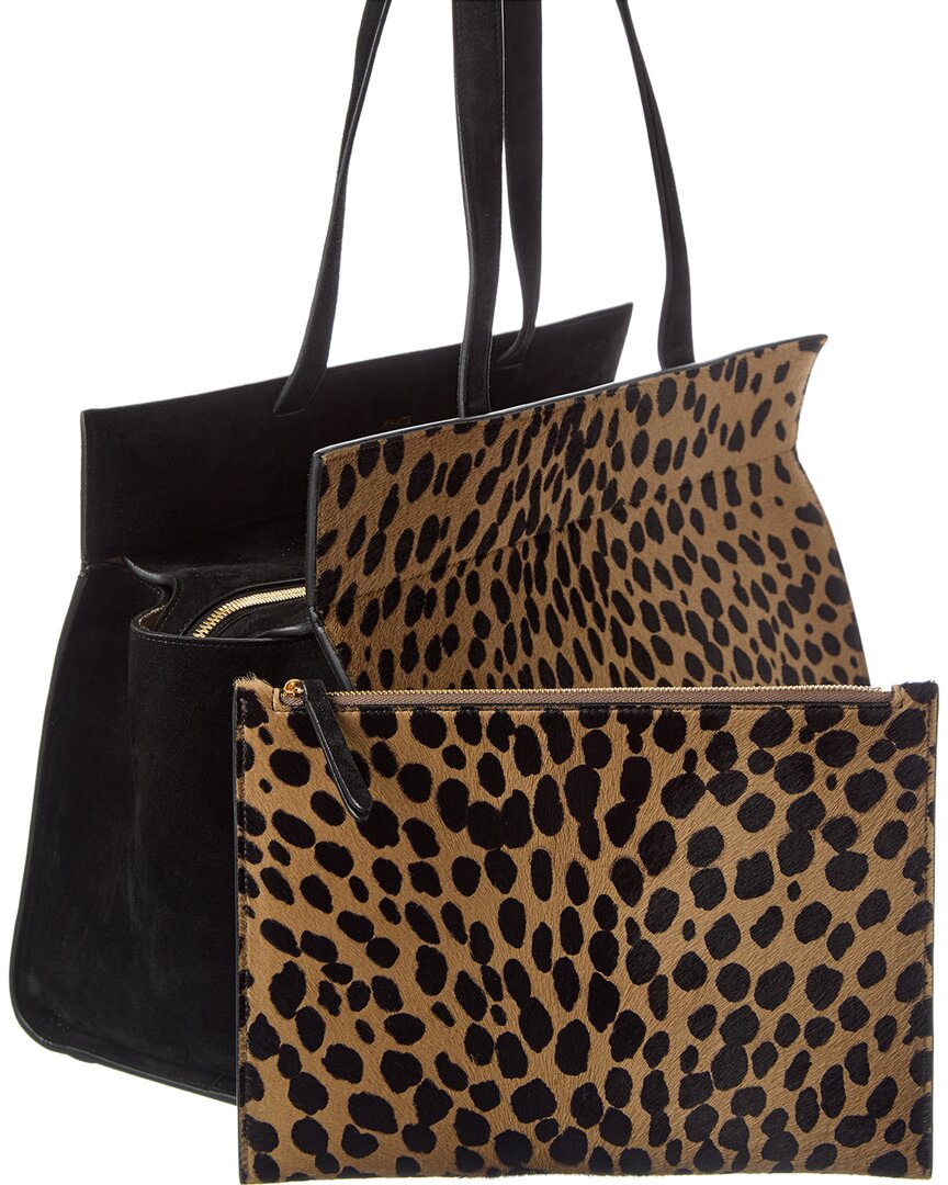 Khaite Simona Haircalf & Leather Tote