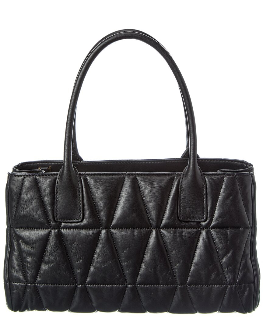 Versace Medusa Quilted Leather Tote