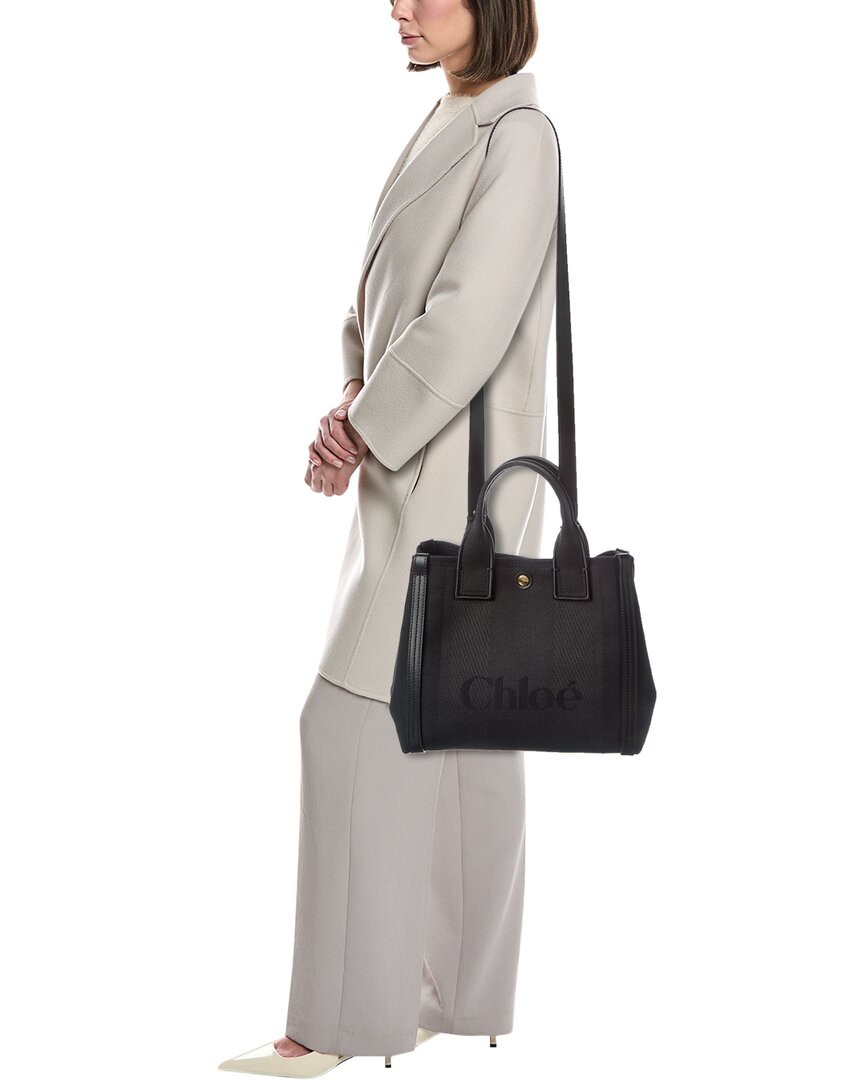 Chloé Carry Canvas & Leather-Trim Tote