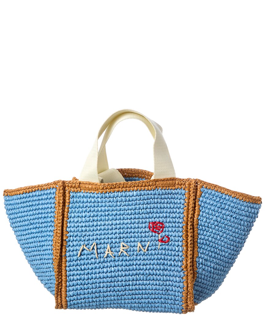 Marni Macrame Sillo Small Shopper Tote