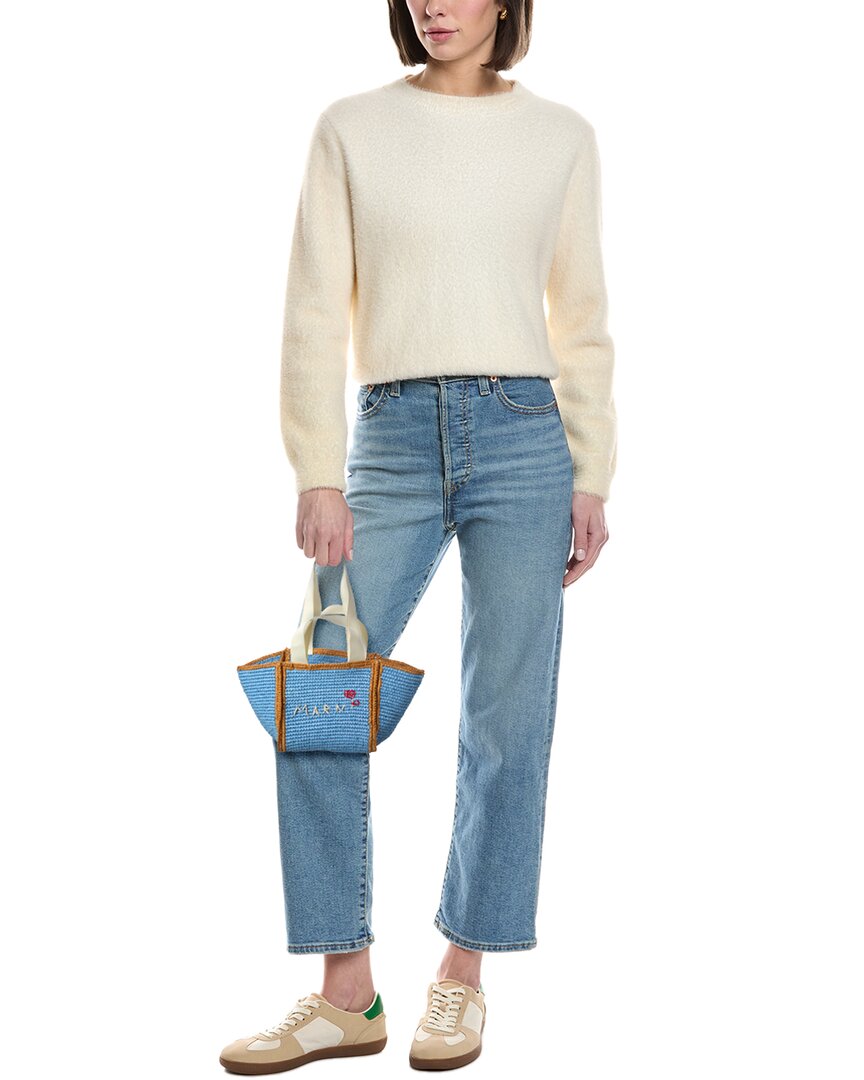 Marni Macrame Sillo Small Shopper Tote