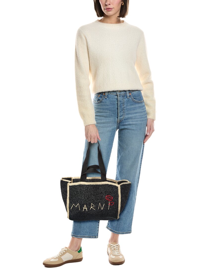 Marni Macrame Sillo Medium Shopper Tote