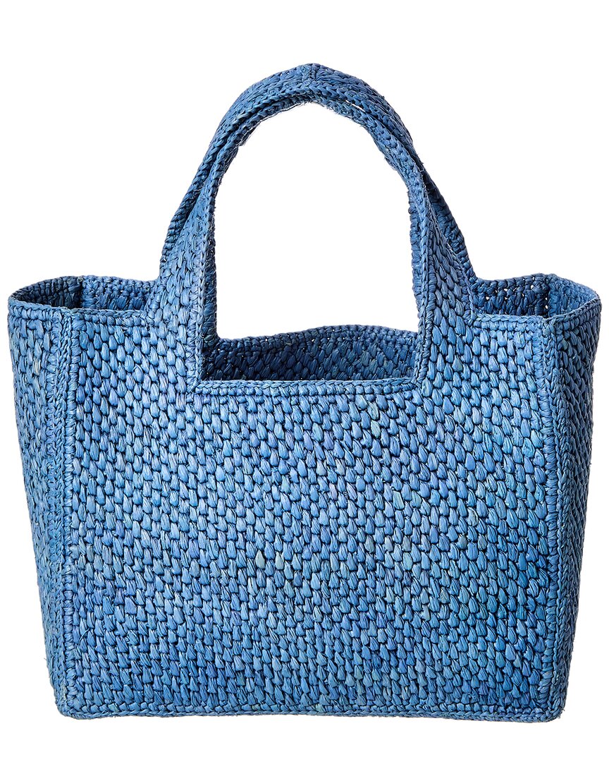 Loewe Font Small Raffia Tote