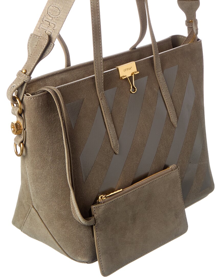 Off-White™ Diagonal Suede Tote
