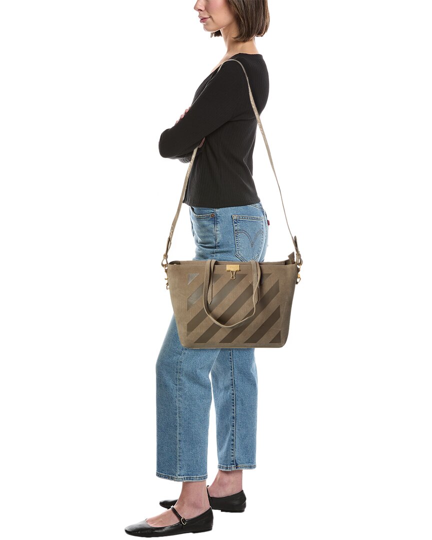 Off-White™ Diagonal Suede Tote