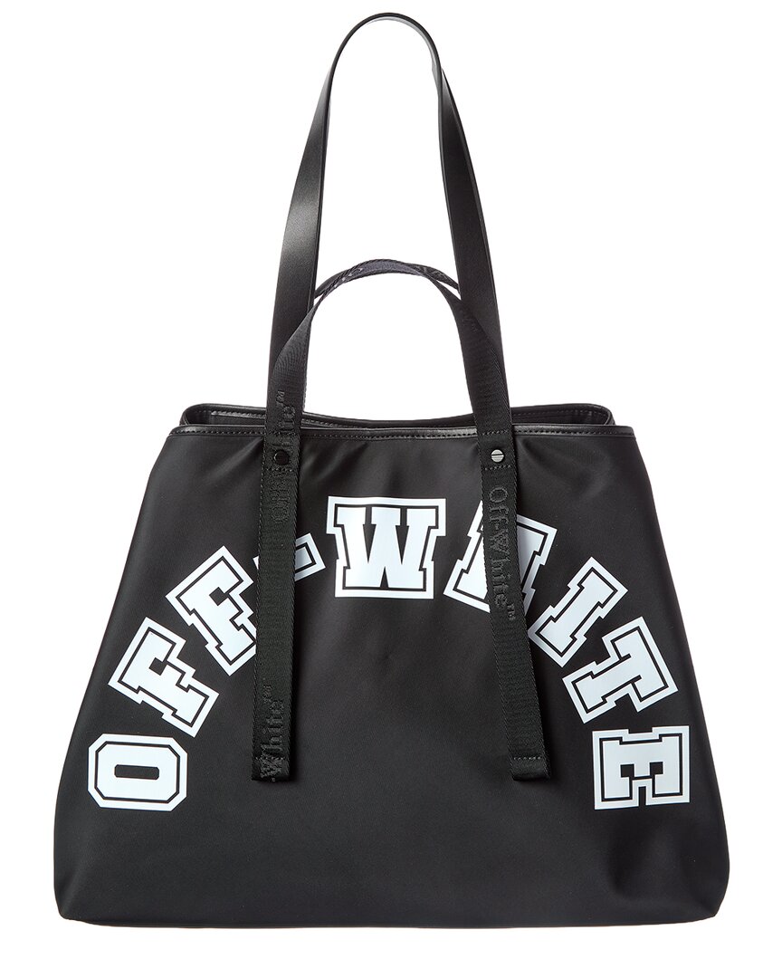 Off-White™ East West Large Leather-Trim Tote