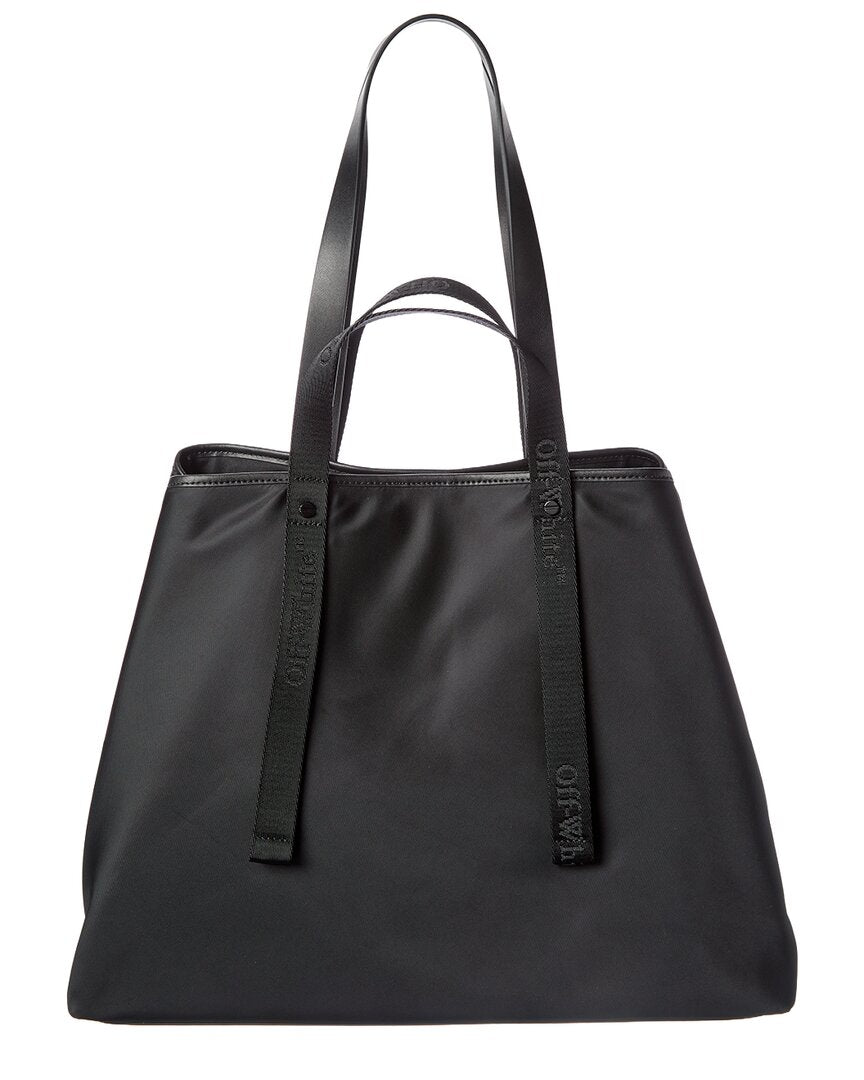 Off-White™ East West Large Leather-Trim Tote