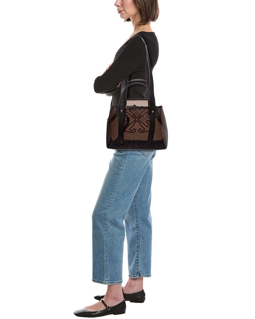 Off-White™ East West Small Vinyl & Leather Tote