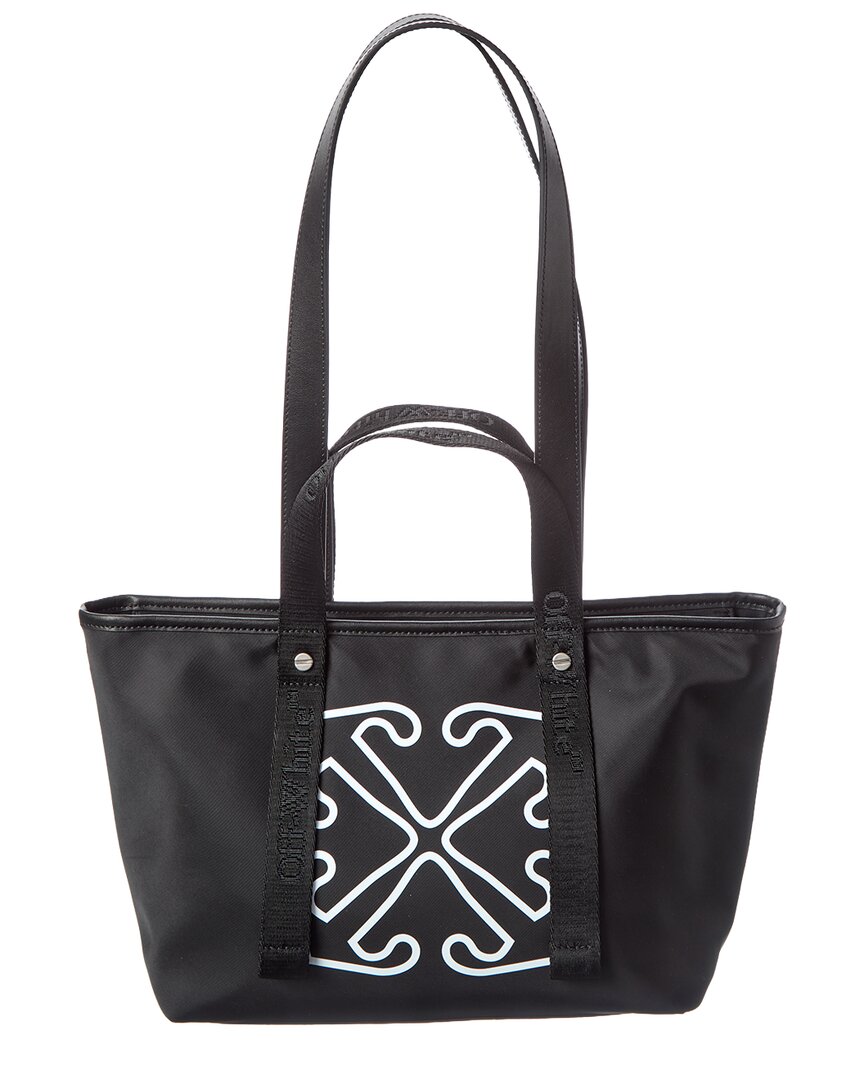 Off-White™ East West Small Leather-Trim Tote