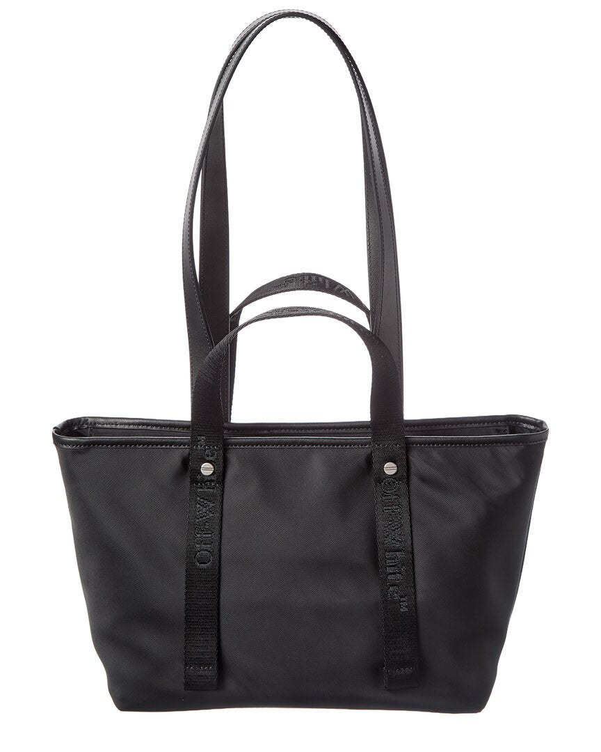 Off-White™ East West Small Leather-Trim Tote