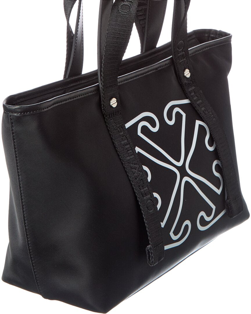 Off-White™ East West Small Leather-Trim Tote