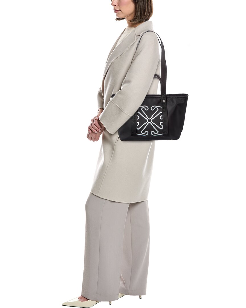 Off-White™ East West Small Leather-Trim Tote