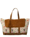 Palm Angels Allover Palmity Classic Canvas & Suede Tote