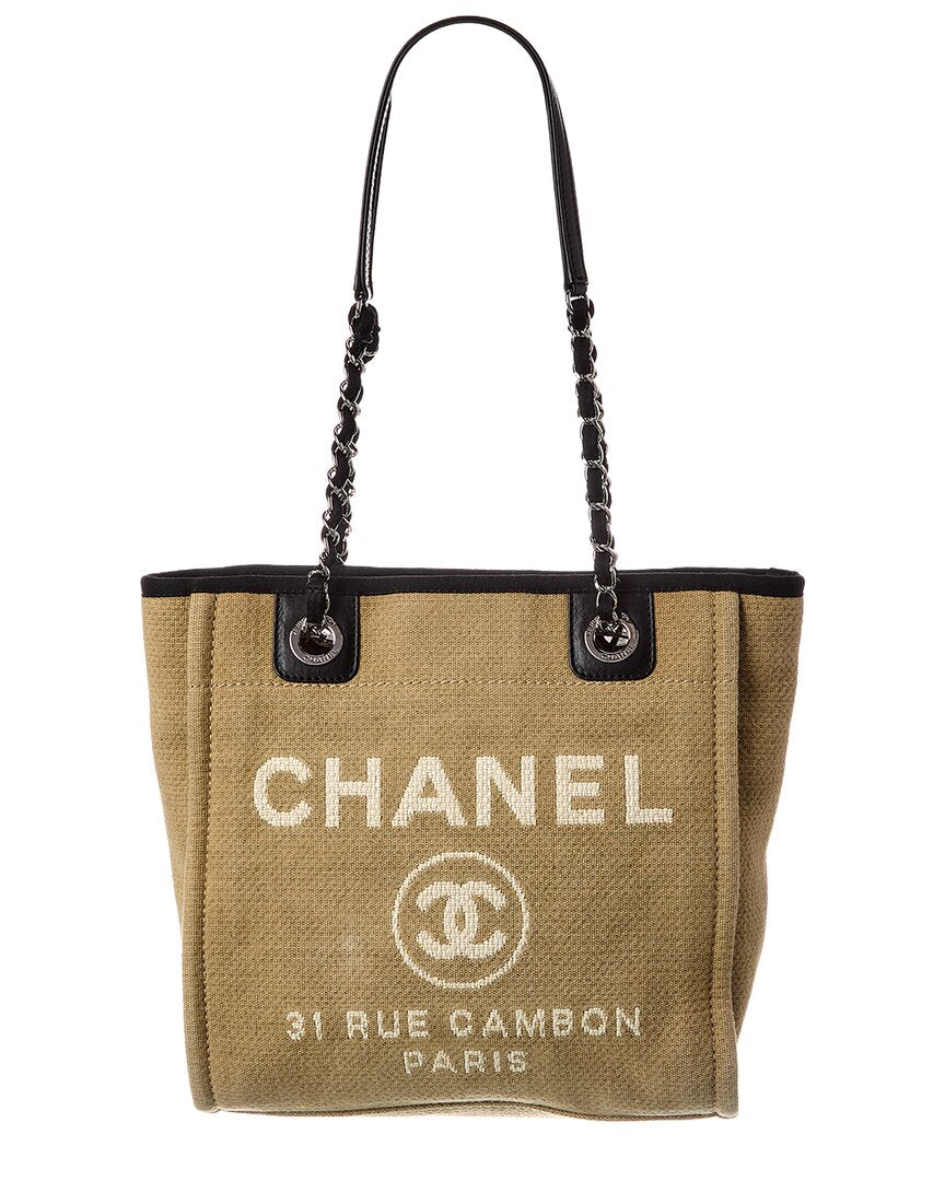 Chanel Deauville Pm Monogram Canvas Deauville Pm (Authentic  )