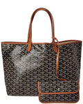 Goyard Black Goyardine Coated Canvas Saint Louis Pm (Authentic  )