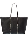 Valentino Rockstud Grainy Leather Tote