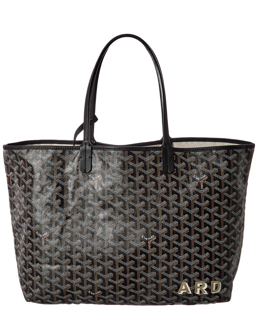 Goyard Black Goyardine Coated Canvas Saint Louis Gm (Authentic  )