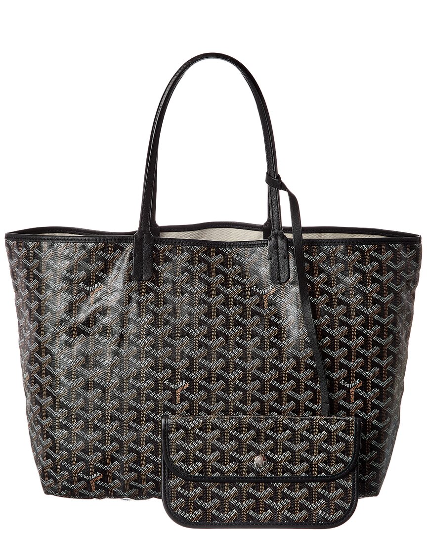 Goyard Black Goyardine Coated Canvas Saint Louis Gm (Authentic  )