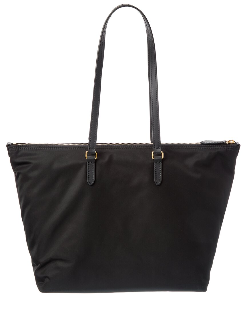 Burberry Nylon & Leather Tote