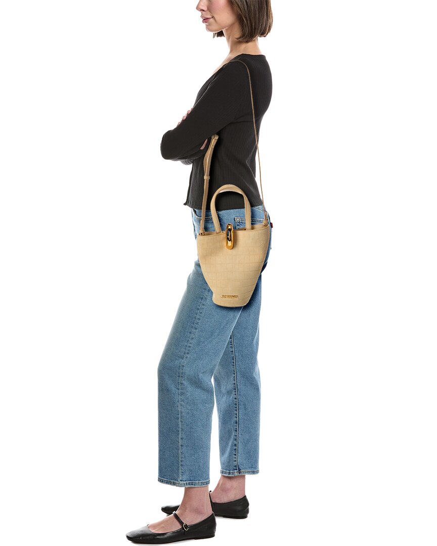 Jacquemus Logo Suede Bucket Bag