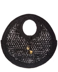 Jacquemus Spiaggia Small Raffia Round Tote