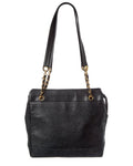 Chanel Black Caviar Leather Triple Cc Zip Tote (Authentic  )