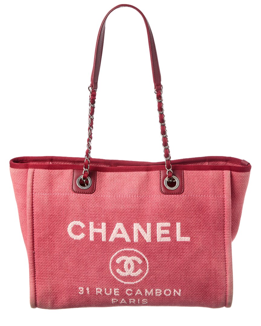 Chanel Pink Canvas Deauville (Authentic  )