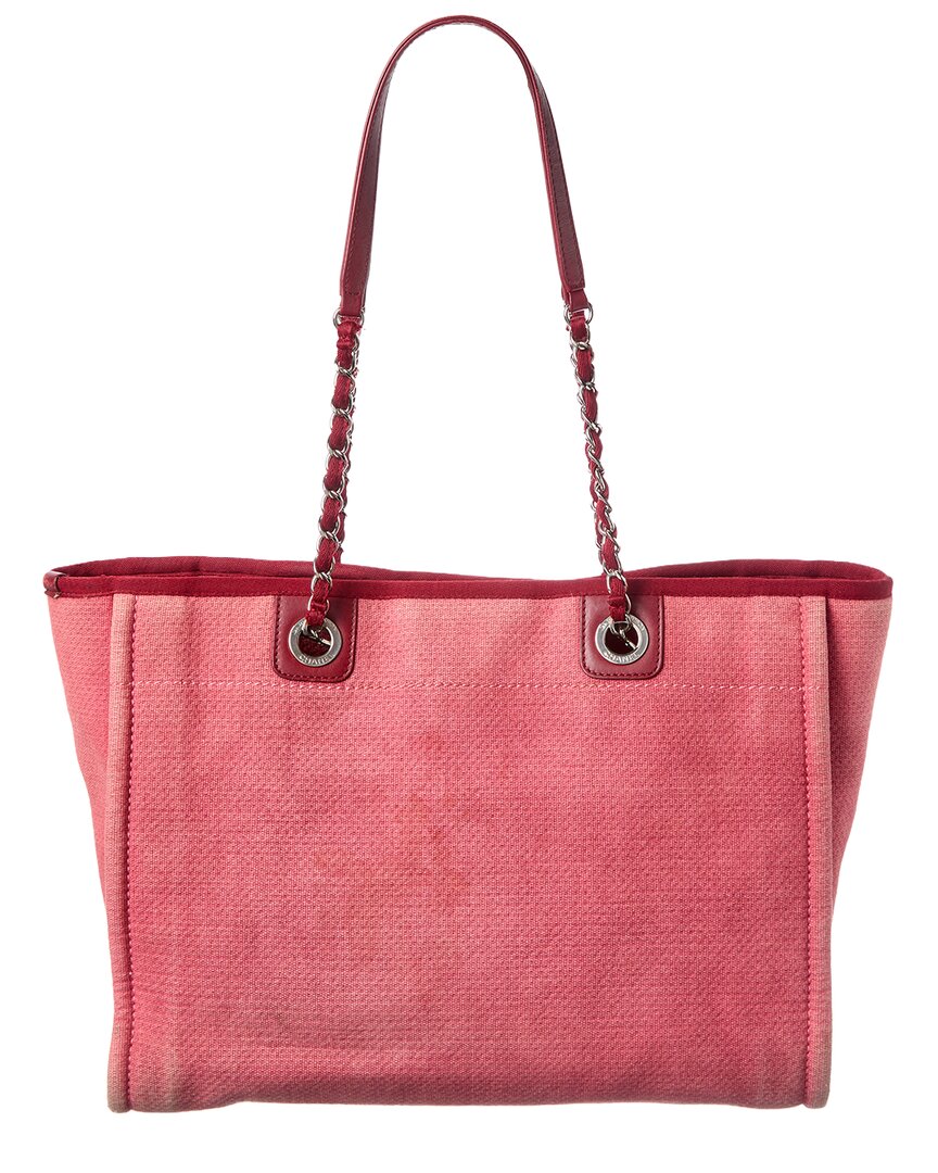 Chanel Pink Canvas Deauville (Authentic  )