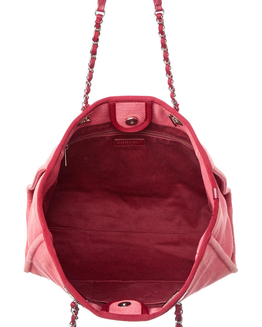 Chanel Pink Canvas Deauville (Authentic  )