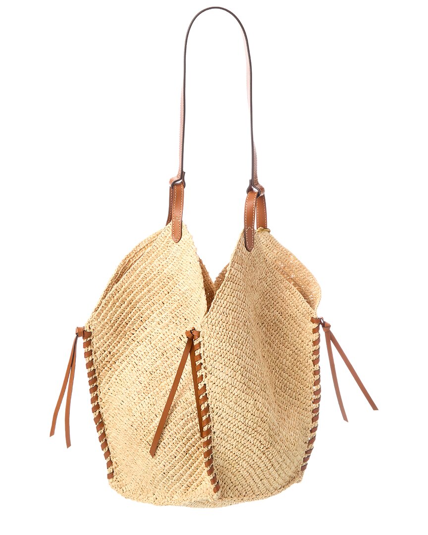 Isabel Marant Logo Raffia Tote