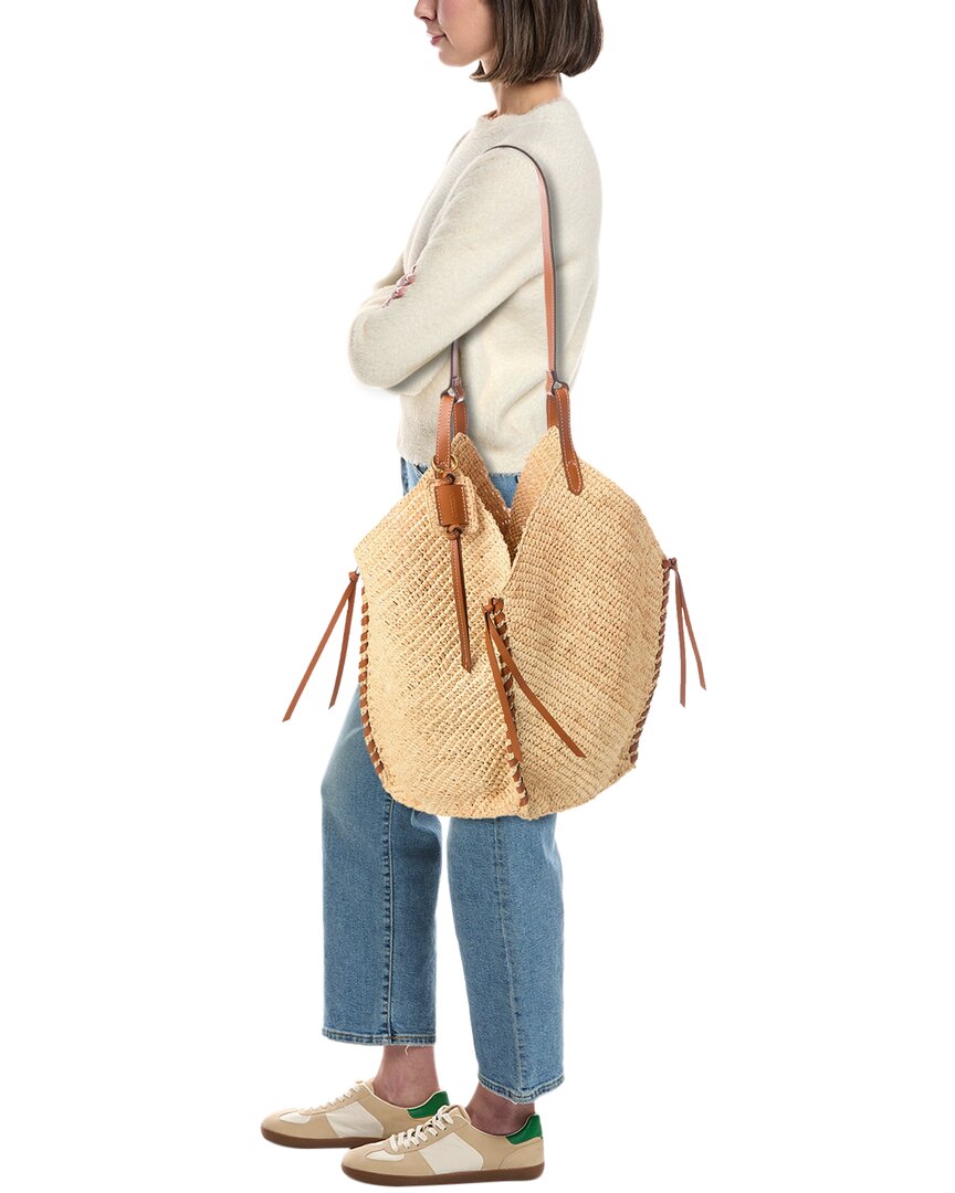 Isabel Marant Logo Raffia Tote