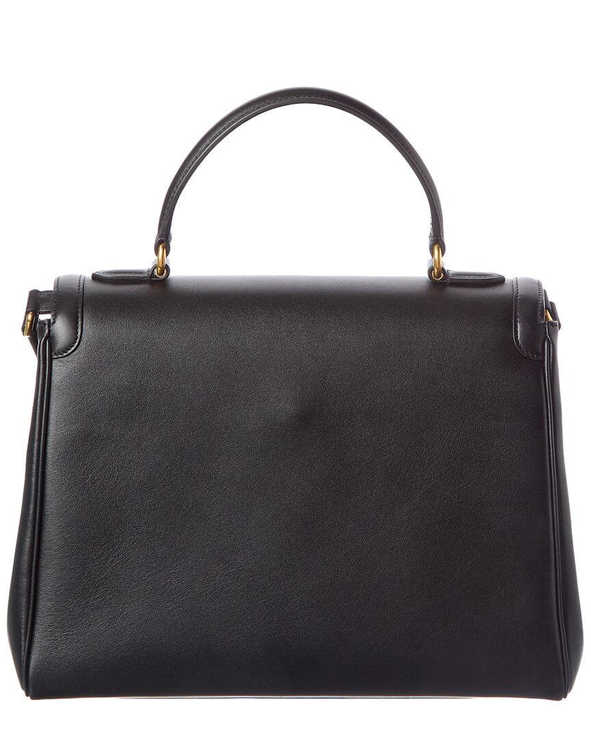 Valentino Vlogo Signature Leather Satchel