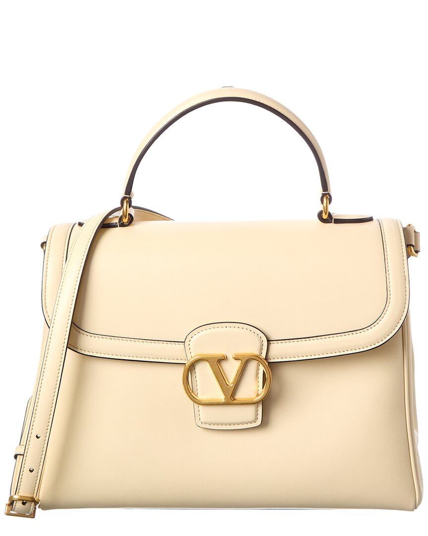 Valentino Vlogo Signature Leather Satchel