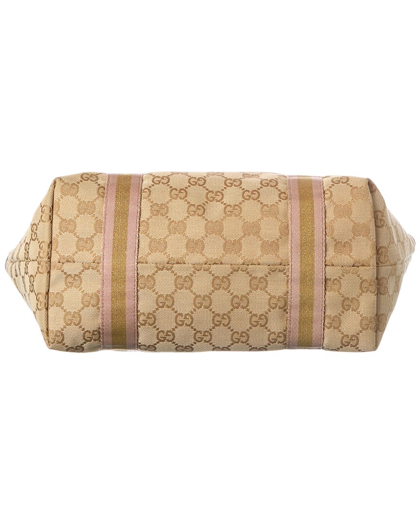Gucci Gold Monogram Canvas Jacquard Tote (Authentic  )